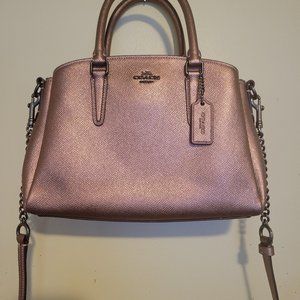 COACH PINK METALLIC PURSE
